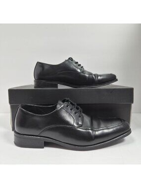 Alfani Ralphie Men's Black Leather Dress Shoes Size 8.5M